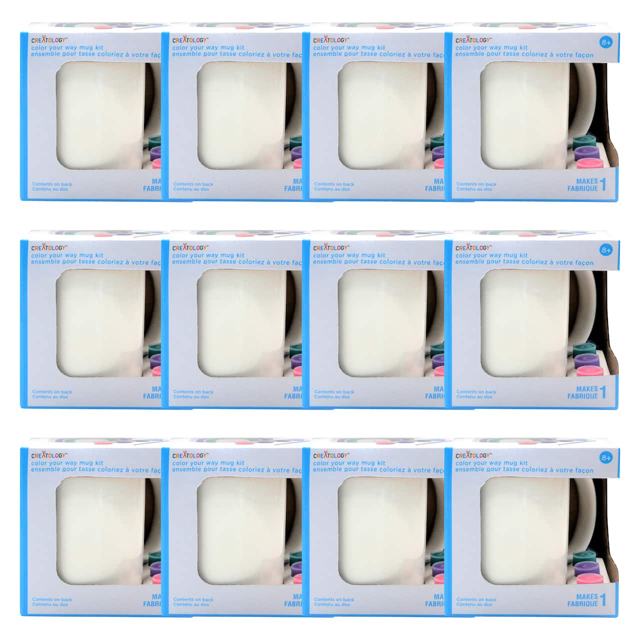 12 Pack: Trend-Themed Color Your Way Mug Kit by Creatology™